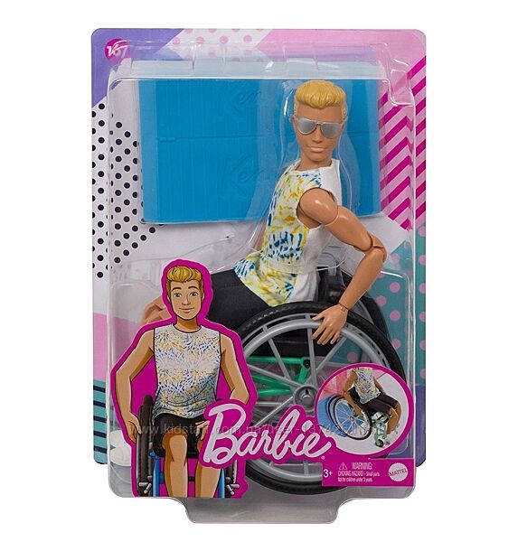 Кукла Barbie Fashionistas 167 Кен шарнирный в кресле-коляске