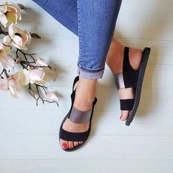 Босоніжки з еластичною резинкою гумкою Різні кольори