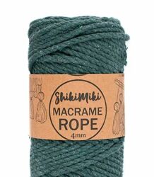 Шнур для макраме Macrame Rope 4 мм зелений