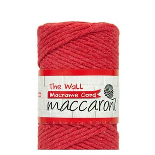 Macrame Cord Wall 3 мм шнур для макраме червоний
