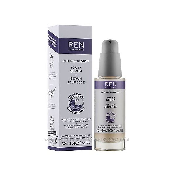 Ориг. антивікова сироватка для обличчя Ren Bio Retinoid Youth Serum 30 мл