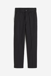 H&M чорні класичні брюки для хлопчика в тонку смужку / шкільні брюки