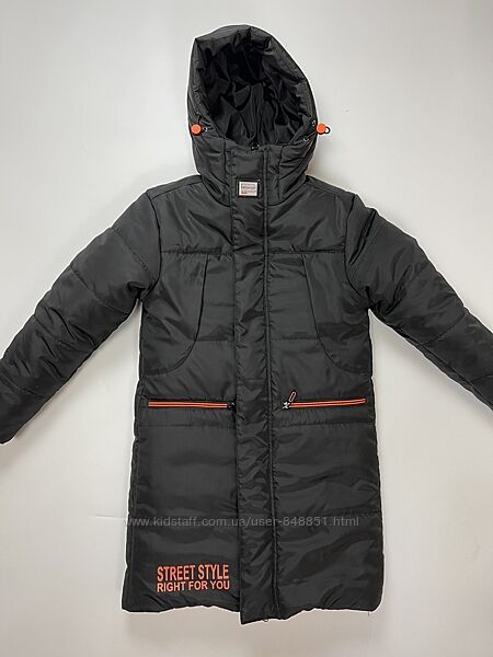 Куртка подовжена зимова для хлопців від 134 до 152р-тепла, якість, тренд