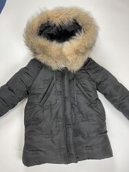Куртка зимова натуральне хутро для дівчаток від 140 до 158 р, якість, тепла