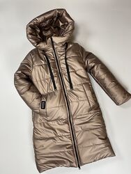 Пальто зимове для дівчаток від 128 до 152 р, новинка, тепле, тренд