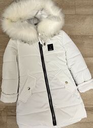 Пальто зимове  для дівчаток від 110 до 128 р, якість, тепле, новинка, тренд