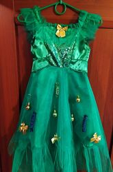 Ёлочка карнавальный костюм для девочек от 3 до 7 лет, красивый наряд