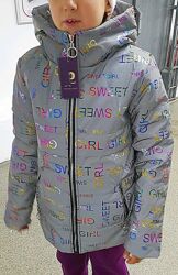 Куртка демисезонная светоотражающая для девочек от 140 до 158р, качество