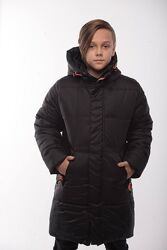 Куртка зимняя удлиненная для мальчиков от 152 до 170 р, новинка, качество 