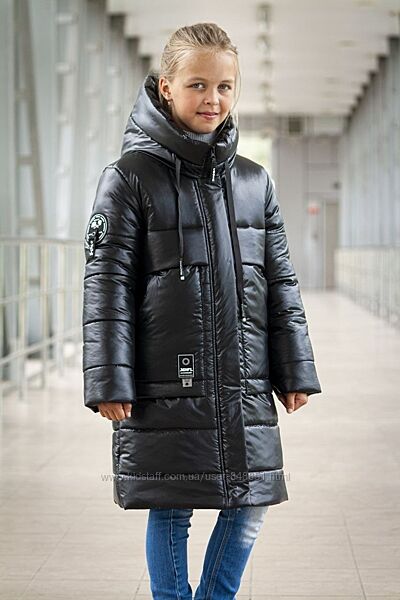 Куртка зимняя для девочек от 134 до 164 р, новинка, тёплая, тренд хит