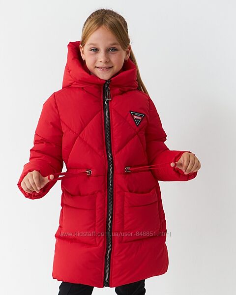 Куртка зимова для дівчаток від 128 до 152 р, тепла, модна, красива, тренд