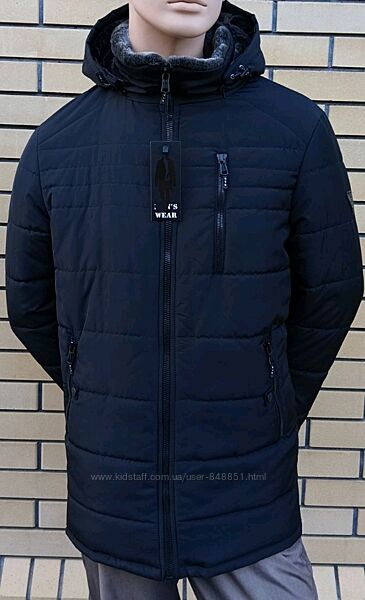 Куртка зимова подовжена чоловіча від 50 до 62 р, тепла, якість, тренд
