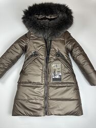 Куртка-пальио зимова для дівчаток від 122 до 146 р, тепле, якісне, новинка
