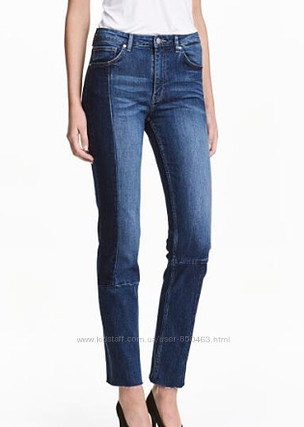H&M, Женские, брендовые, двухцветные, синие, джинсы