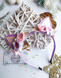 Обруч ушки котика, ушки мышки вушка киці ободок обруч Вушка мишки мишеняти