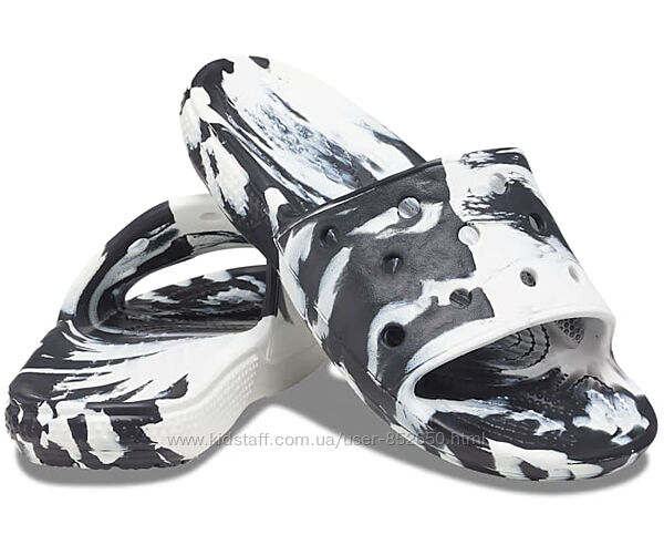 Слайди Crocs Classic Slide Tie-Dye Graphics. Оригінал. Нові. W7