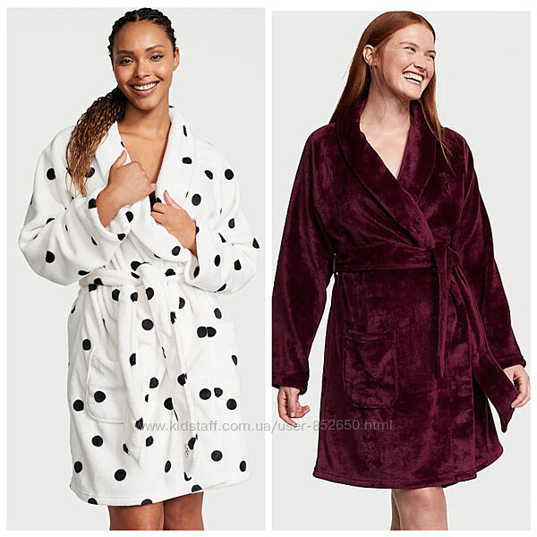 Плюшевый халат от Victorias Secret. Оригинал. Новый. XS/S, M/L