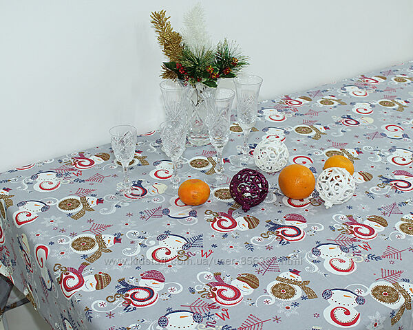 Скатерти кухонные, хлопок с пропиткой, разные размеры