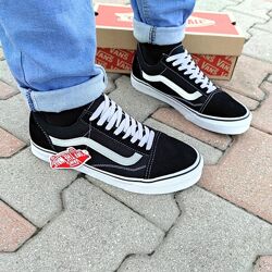Кеды Vans Old Skool  Black / White и Black унисекс реплика Ванс кроссовки 