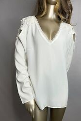 Блуза біла мереживна
