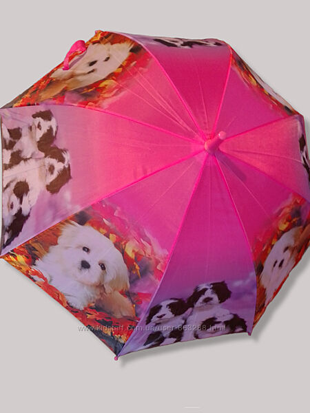 Зонт зонтик детский щенки