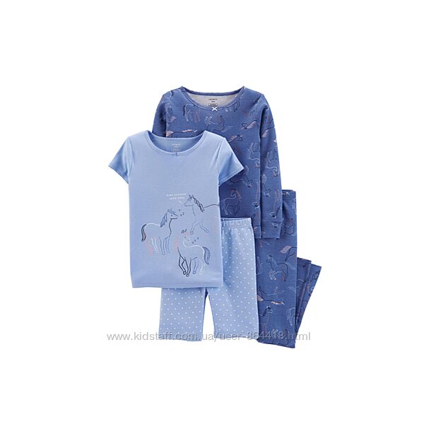 піжама carter ´ s котон дитяча котон для дівчинки картерс