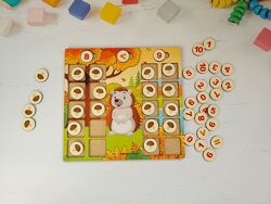 Розвиваюча гра Їжачок-рахівничок