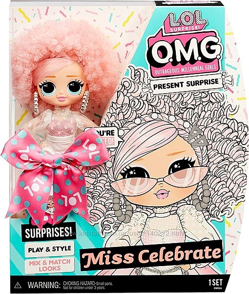 Кукла L. O. L. SURPRISE O. M. G. Именинница 579755 Birthday Doll Miss Celebra