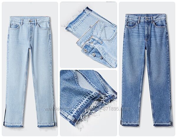 Нові жіночі джинси mango, прямі, два кольори 34, 36