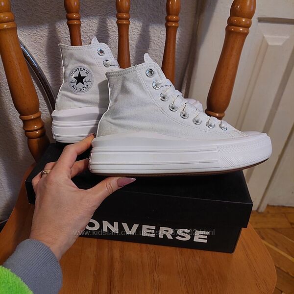 Кеды Covnverse Chuck Taylor Move Platform High Top White 568498C