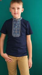 Вишиванка для хлопчика трикотажна футболка Традиція