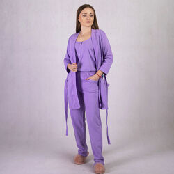 Піжама тепла жіноча, домашній костюм трійка 20132