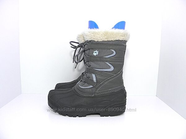 Дитячі зимові чобітки дутики чоботи сноубутси Jack Wolfskin р. 35