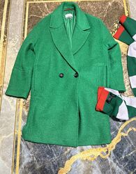 Класне та стильне пальто і шарф в подарунок від reserved 44-48р
