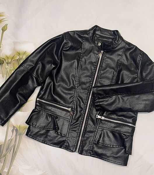Курточка куртка косуха з еко шкіри демі 10-12 р