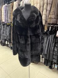 Шуба норковая с английским воротником 