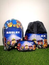 Школьный набор Роблакс , рюкзак , пенал , сумка мешок 