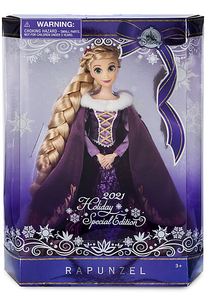 Кукла коллекционная Рапунцель Дисней холидей 2021 Rapunzel Holiday Disney
