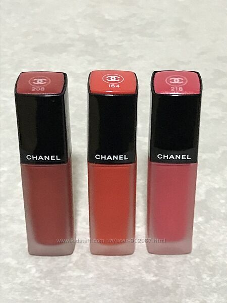 Chanel Rouge Allure Ink Жидкая матовая помада для губ тон 164, 208, 218