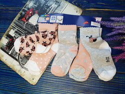Набор носков из 5 пар для девочки на 3-12 и 12-24 месяца Lupilu