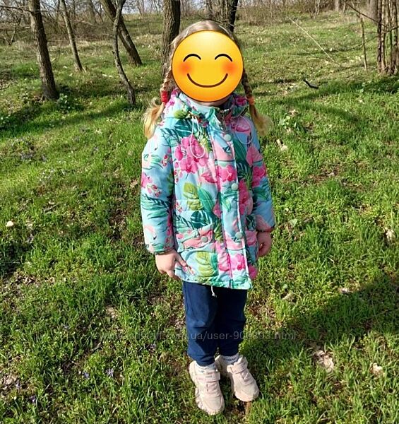 Куртка демі на дівчинку 2-4 років
