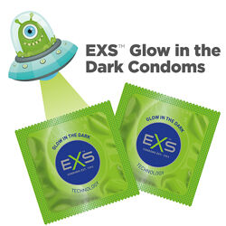 Презервативы светящиеся в темноте EXS ONE In Love. Англия США Испания.