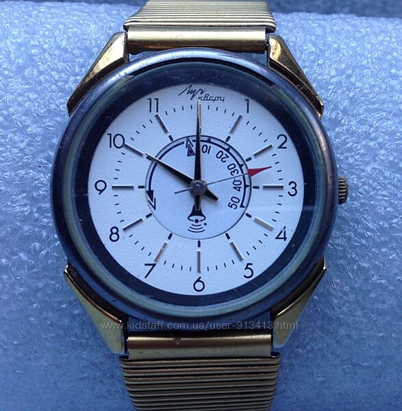 Часы нерабочие наручные кварцевые Луч-кварц будильник браслет годинник 