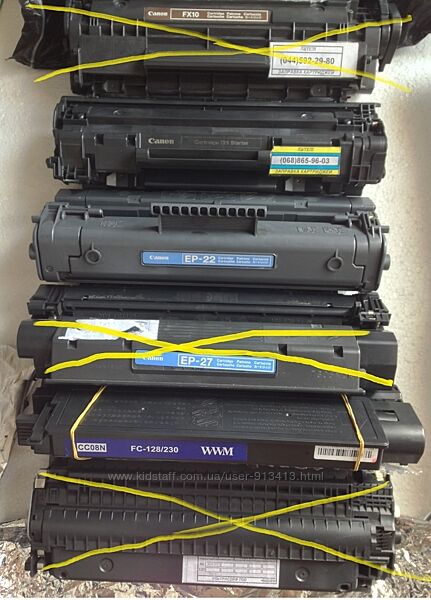Картридж тонерний для принтера Canon 728/HP LaserJet CB435A/35A Заправлені