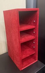 Вставка/модуль/полки/стойка/тумба в сейф металл/бархат 50,5х21х27,5см