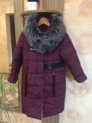 зимняя курточка для девочки на рост 140 см