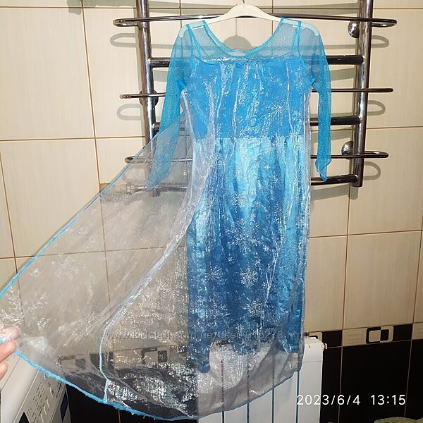 Карнавальний костюм сукня , плаття ельзи крижане серце 7-9 років