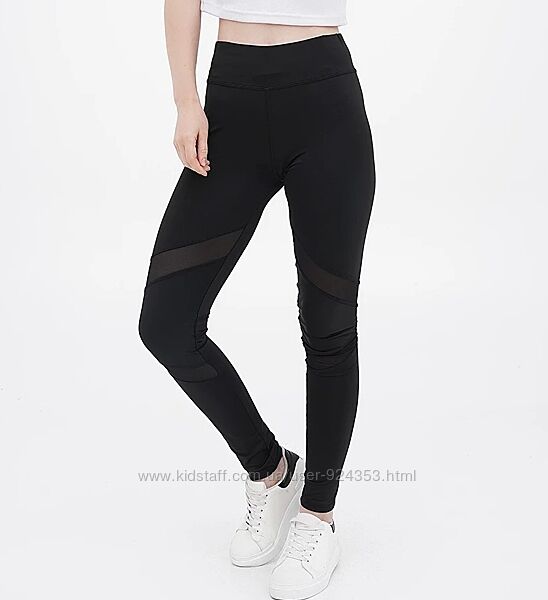 Новые брендовые спортивные леггинсы с вставками 