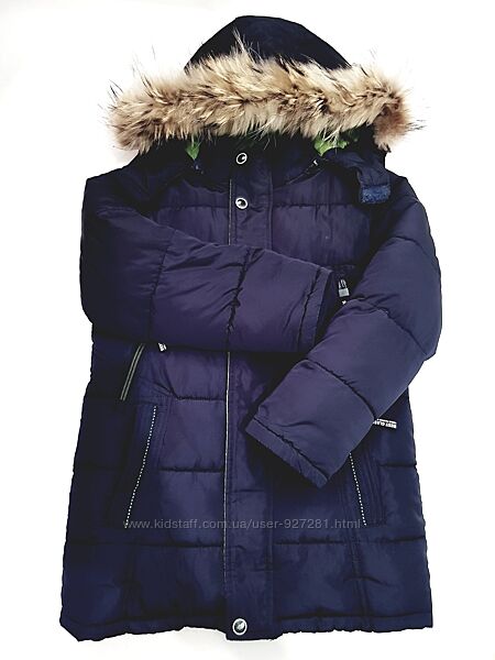 Зимняя удлинённая куртка на мальчика, рост 128