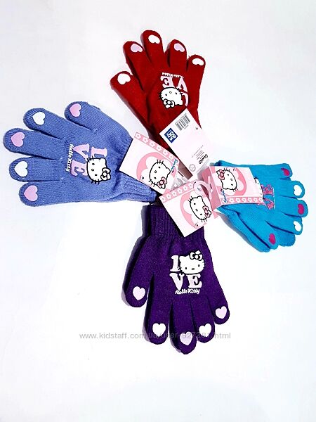 Осенние перчатки на девочку Hello Kitty, Sanrio